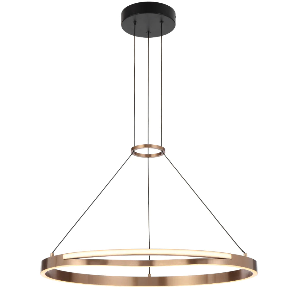 Ostrom Coffee Gold Ring LED Pendant