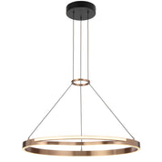 Ostrom Coffee Gold Ring LED Pendant