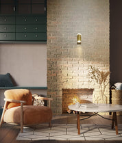 GU10 Exterior Wall Pillar Spot Lights (Solid Polished Brass) IP65