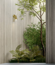 GU10 Exterior Wall Pillar Spot Lights (Solid Polished Brass) IP65