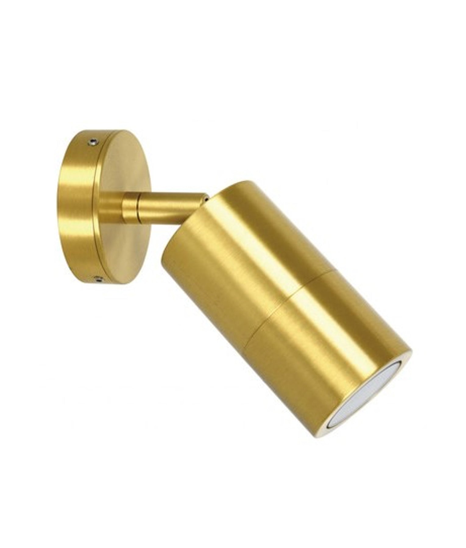 GU10 Exterior Wall Pillar Spot Lights (Solid Polished Brass) IP65