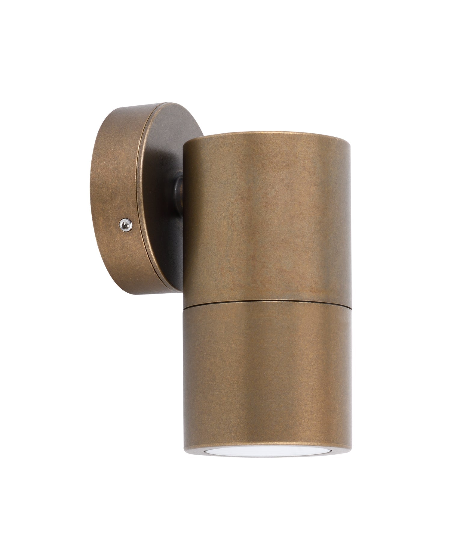 GU10 Exterior Wall Pillar Spot Lights (Aged Brass) IP65
