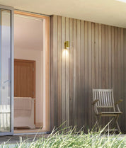 GU10 Exterior Wall Pillar Spot Lights (Solid Polished Brass) IP65