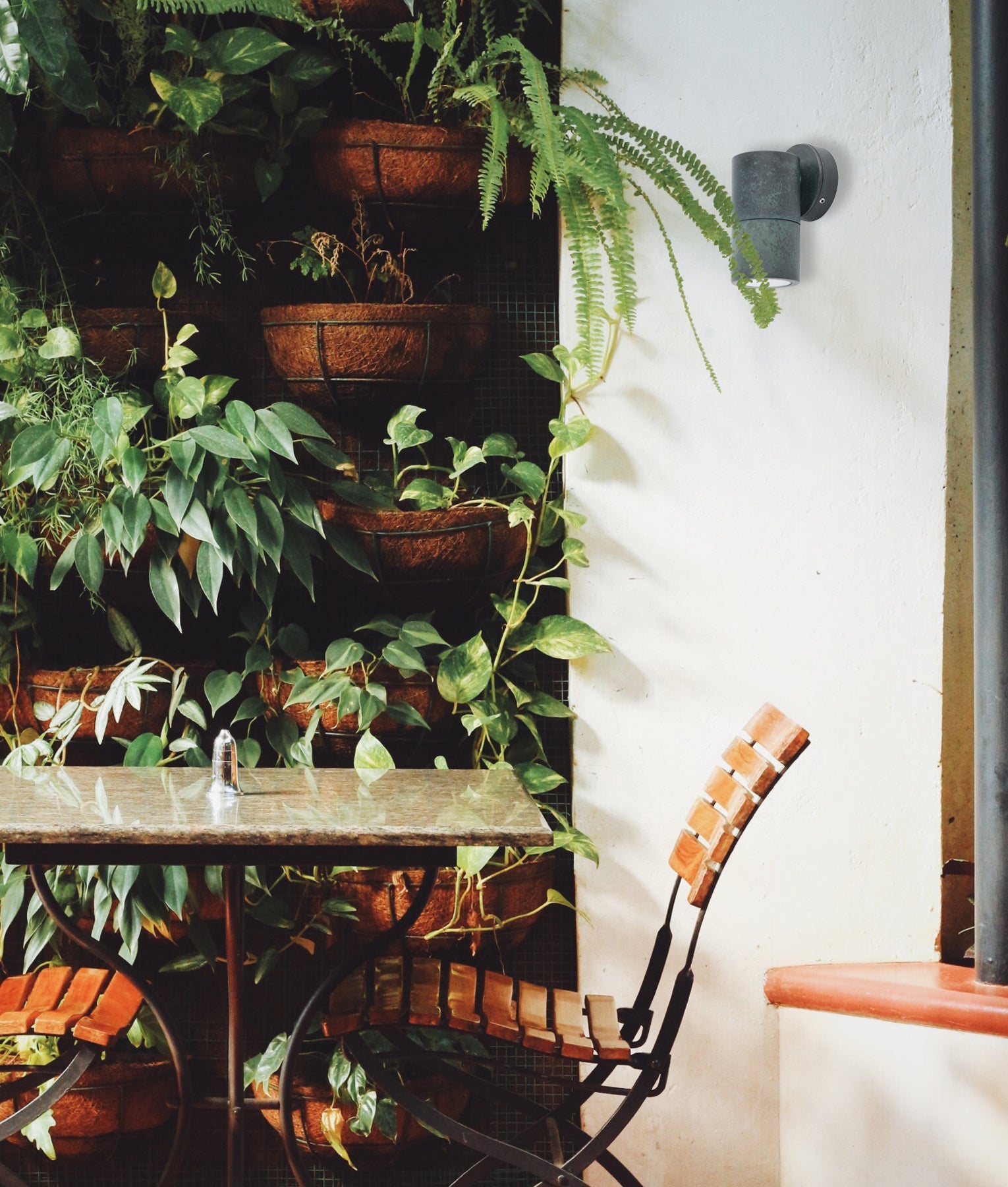 GU10 Exterior Wall Pillar Spot Lights (Solid Patina Brass) IP65