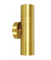 GU10 Exterior Wall Pillar Spot Lights (Solid Polished Brass) IP65