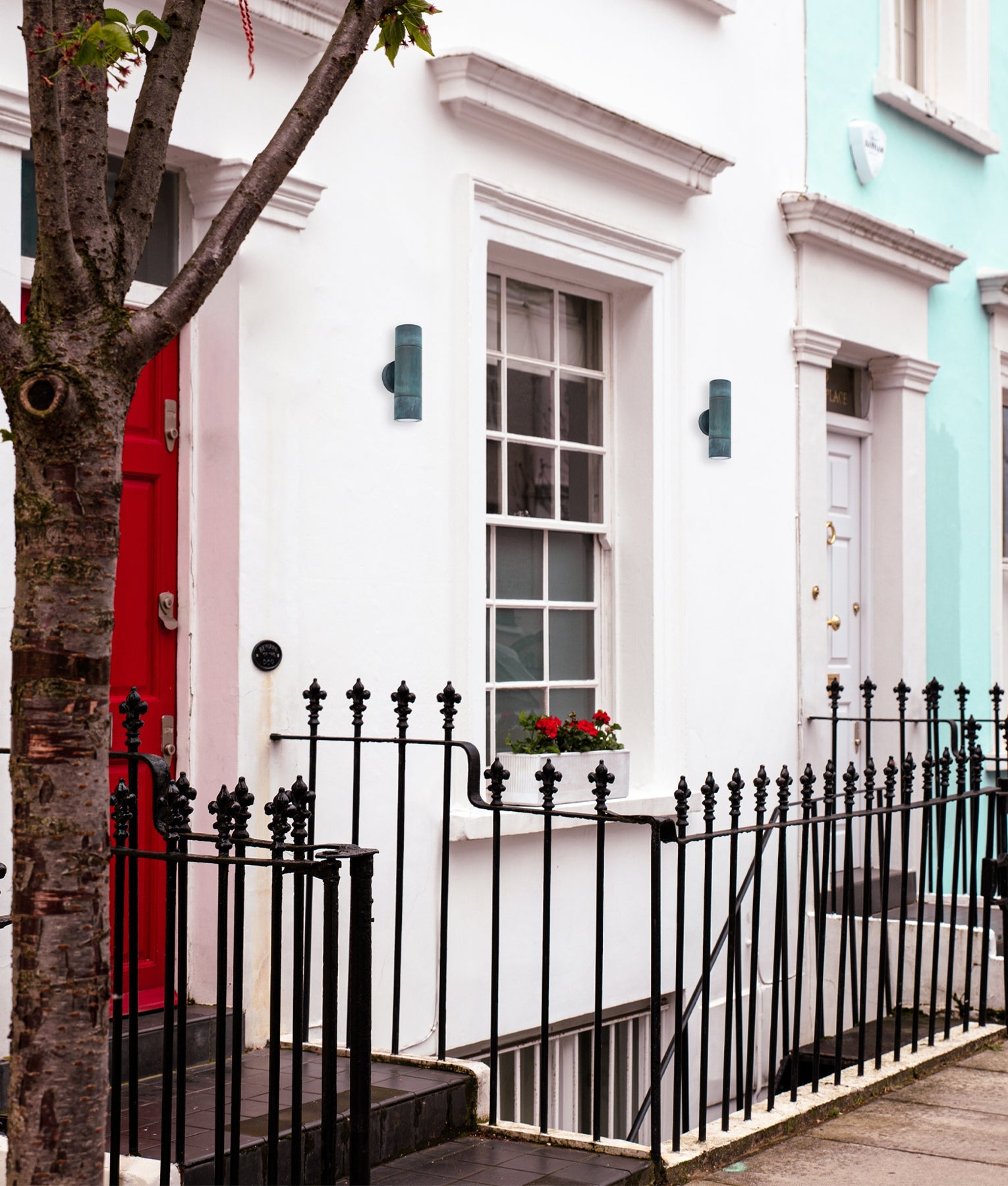 GU10 Exterior Wall Pillar Spot Lights (Solid Patina Brass) IP65