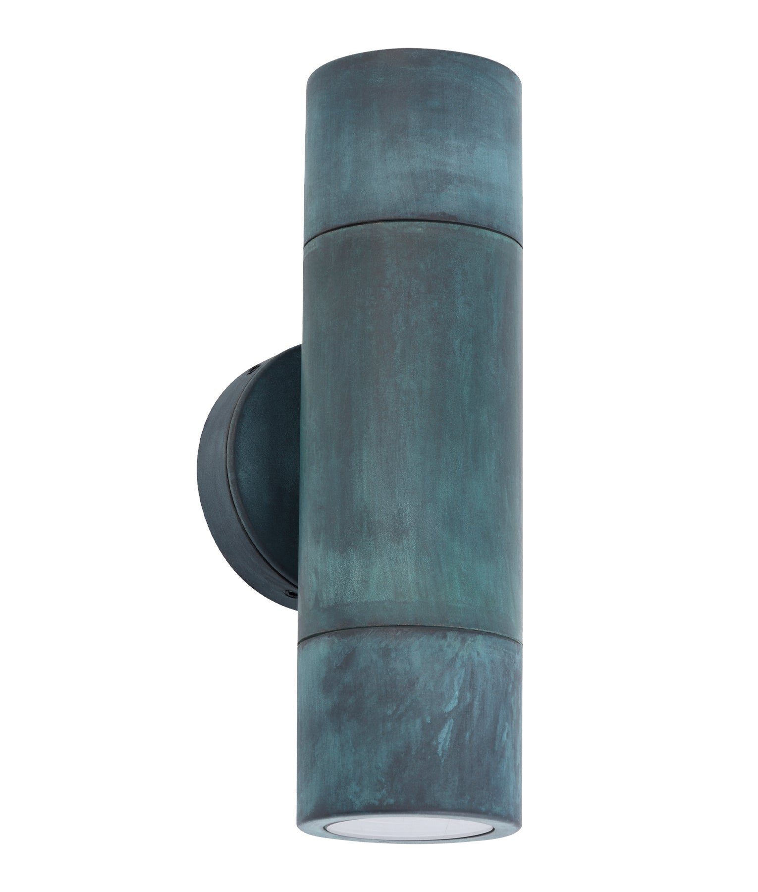 GU10 Exterior Wall Pillar Spot Lights (Solid Patina Brass) IP65