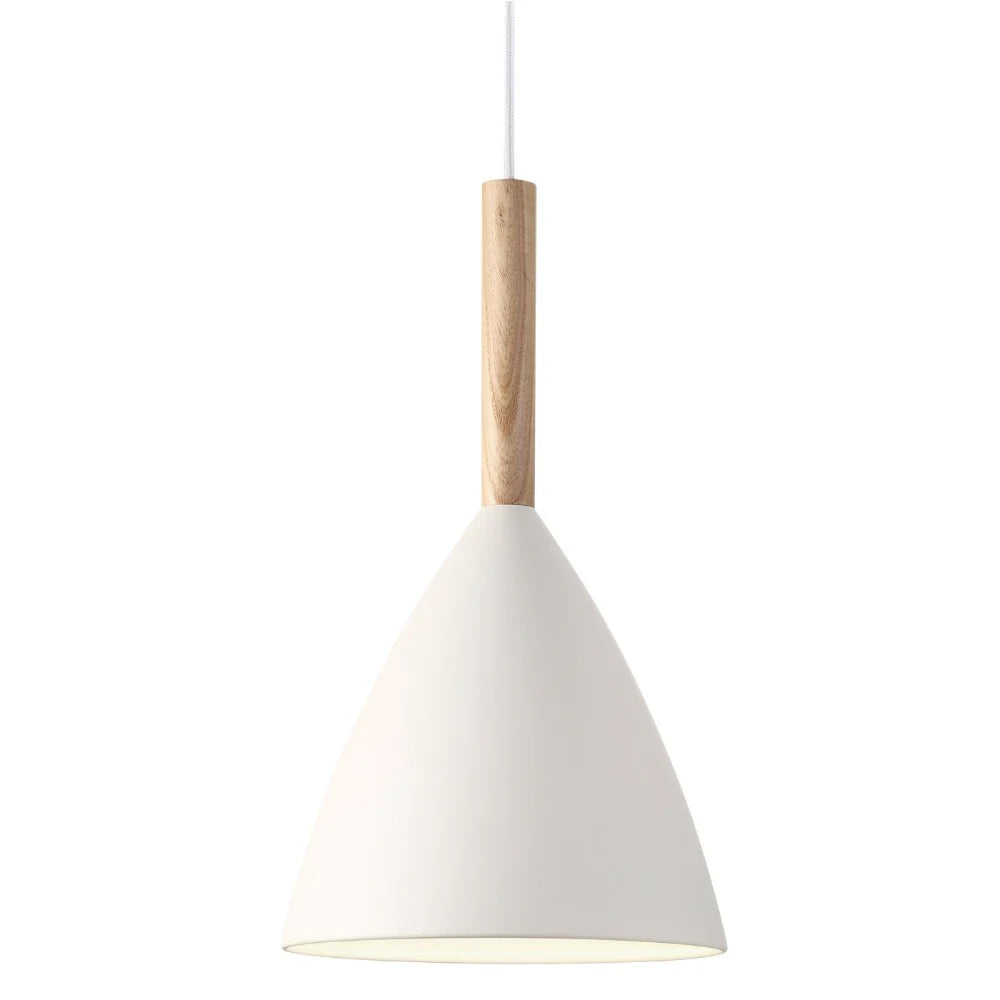 Zion pendant Light W200mm White Metal