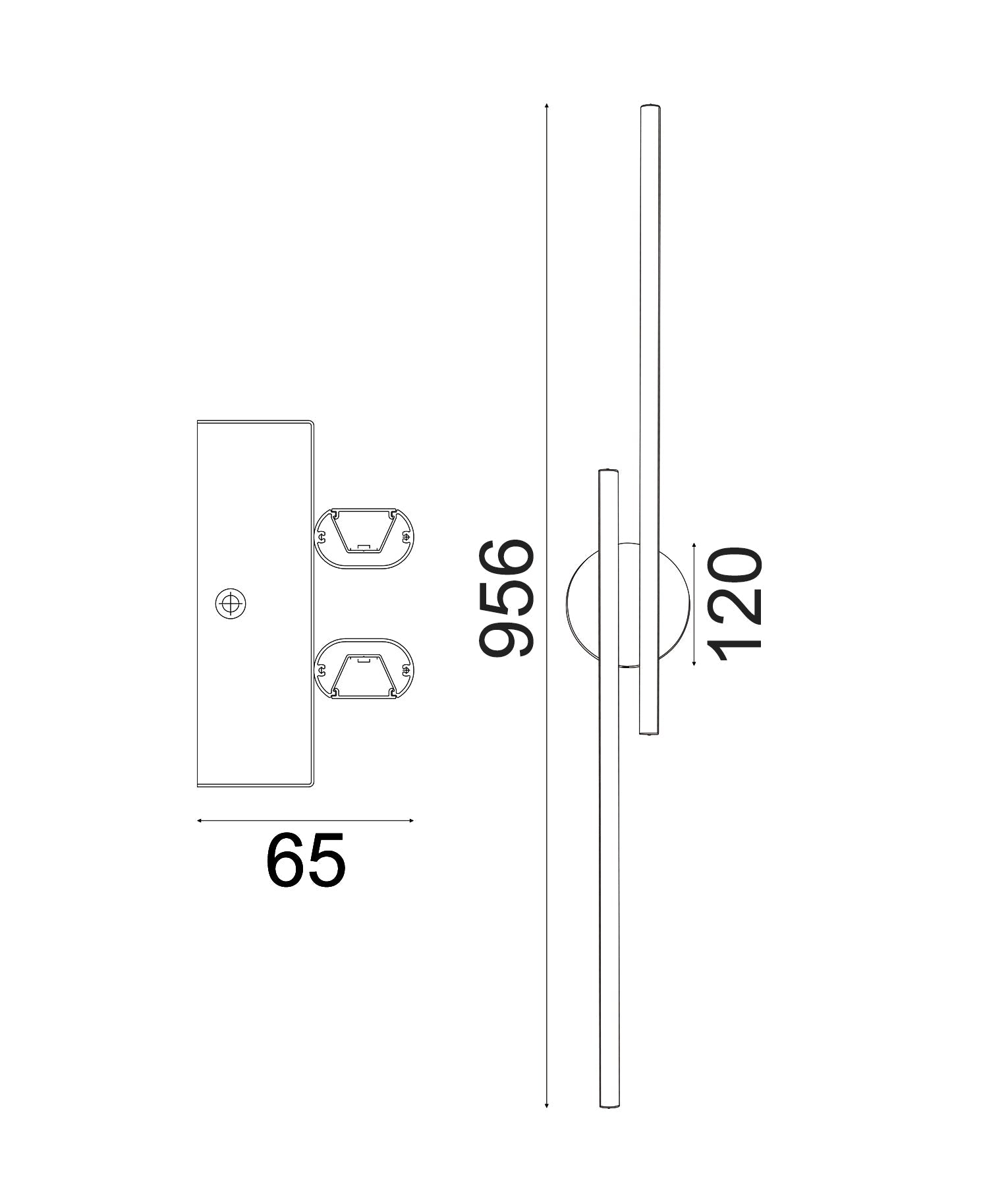 RACHA: Interior Linear LED Tri-CCT Wall Lights