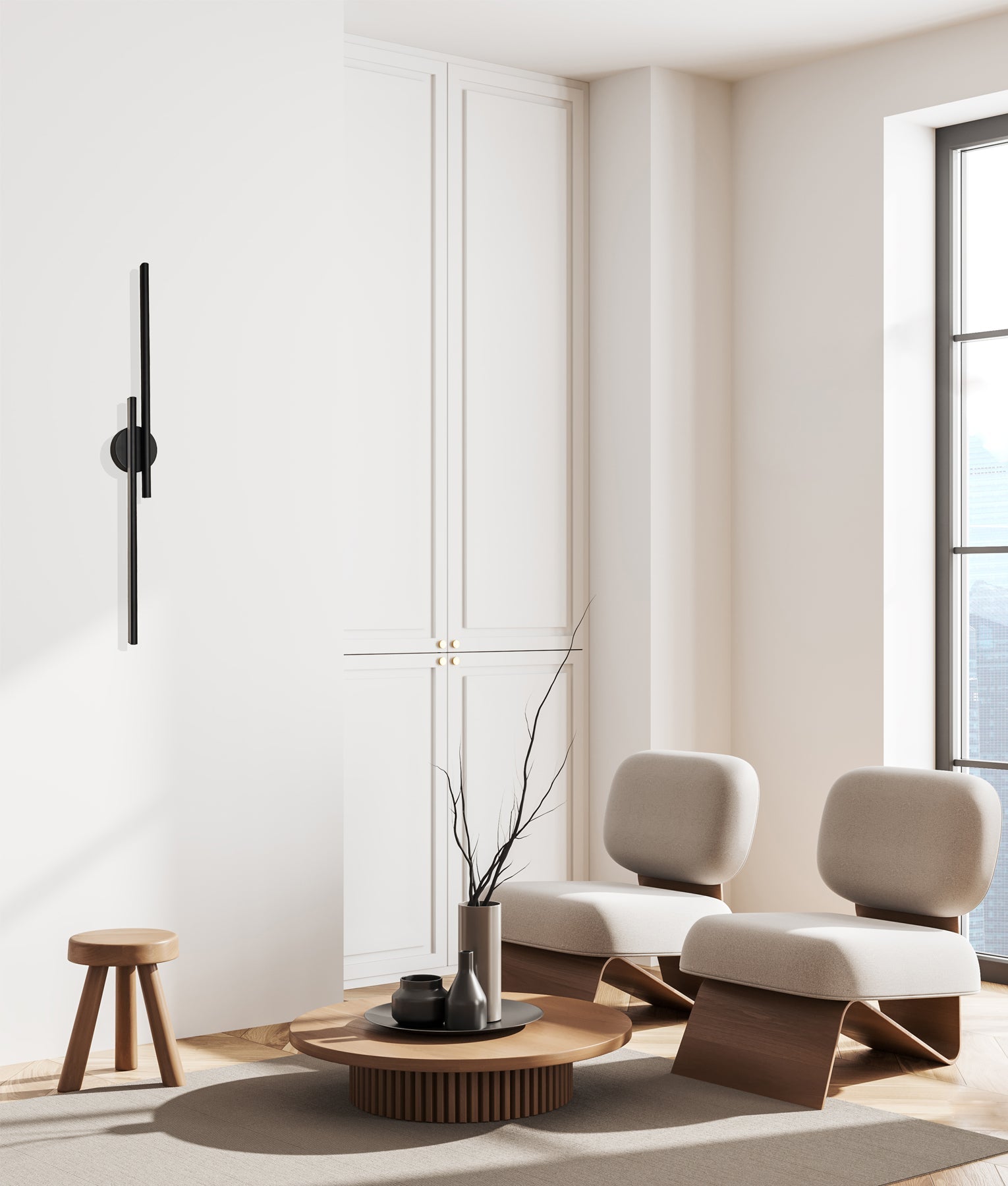 RACHA: Interior Linear LED Tri-CCT Wall Lights