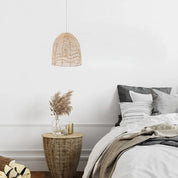 Interior Rattan Ellipse 1 Light Pendant Natural