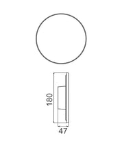 SHADOWTRI: Exterior LED Tri-CCT Round Backlit Wall Lights IP65 & IK08 (Diam: 180mm)