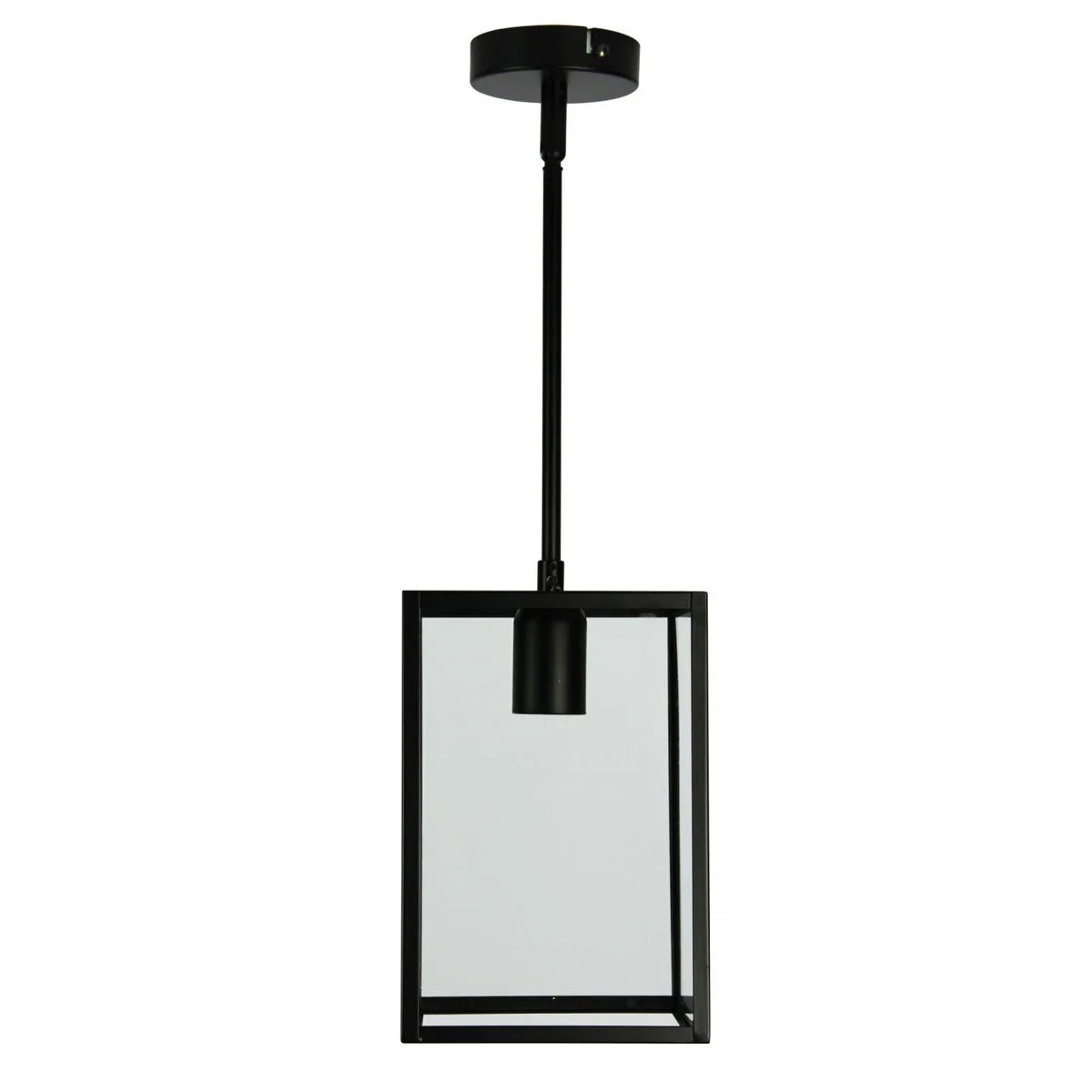 Eaton 1 Light Single Pendant Matt Black 170mm