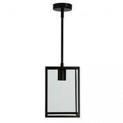 Eaton 1 Light Single Pendant Matt Black 170mm