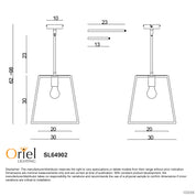 Eaton 1 Light Single Pendant Matt Black 300mm