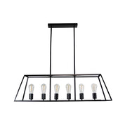Southport 6 Light Pendant Black