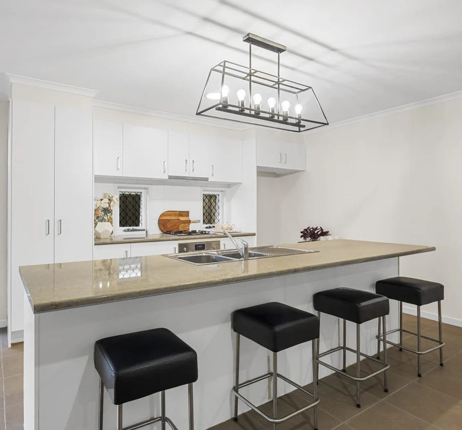 Southport 6 Light Pendant Black