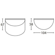 Seaside Lighting BOOMERANG - G4 12V DC Exterior Surface Mount Steplight IP65 - DRIVER REQUIRED