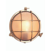 Seaside Lighting EDEN - Large Round Cage Bunker Light IP54 Solid Brass