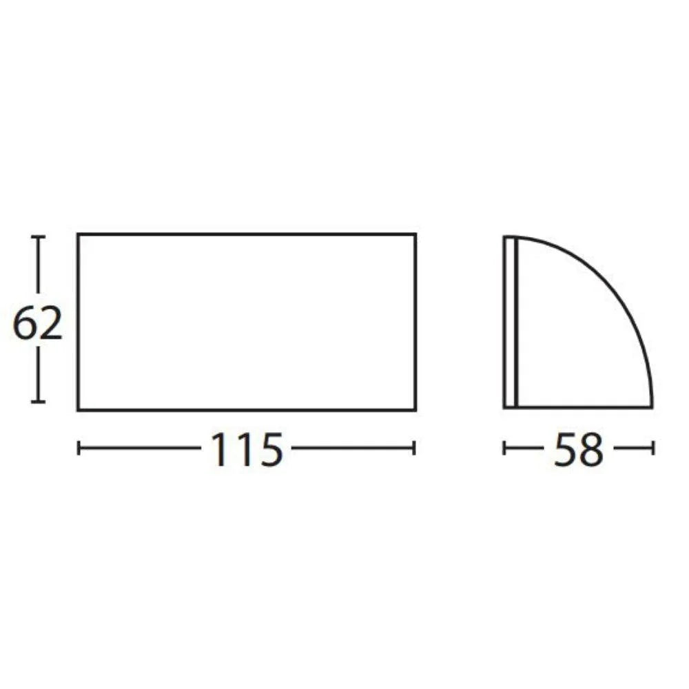 Seaside Lighting TORQUAY - Down Only LED Steplight 12V G4 Bronze - DRIVER REQUIRED