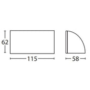 Seaside Lighting TORQUAY - Down Only LED Steplight 12V G4 Bronze - DRIVER REQUIRED