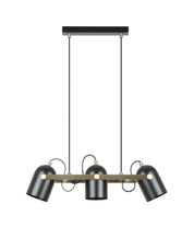 TAZZA: Interior Ellipse Shade with Antique Brass Hardware Pendant Light