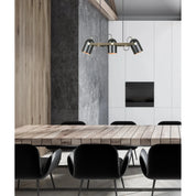 azza Interior Ellipse Shade with Antique Brass Hardware Pendant Light