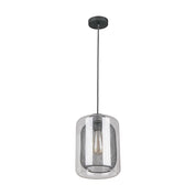 TONO Black Internal Mesh With Clear Glass 1 Light Pendant