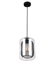 TONO: Mesh Internal & Clear Glass Oblong Pendant Lights