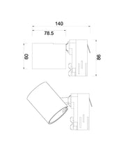 4 Wire 3 Circuit GU10 Track Head Fittings