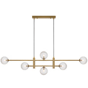 TYSON 6 LIGHT PENDANT ANTIQUE GOLD
