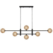 TYSON 6 LIGHT PENDANT BLACK