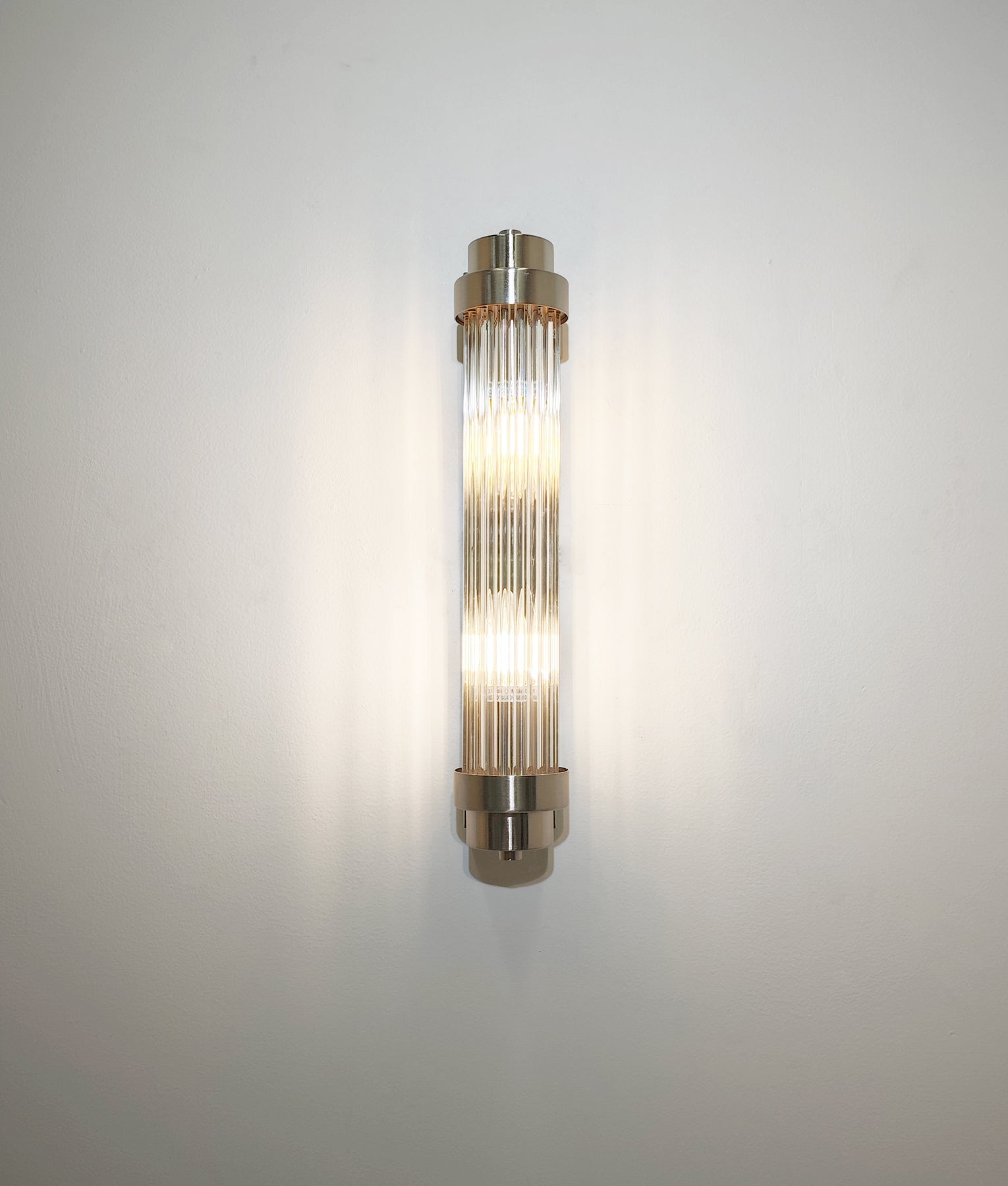 VARILLAS: Interior Up/Down Clear Glass Rod Wall Lights