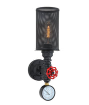 VENETO: Industrial Aged Iron Decorative Wall Light