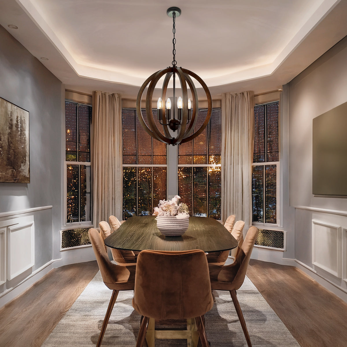 VESTAL 4 LIGHT PENDANT