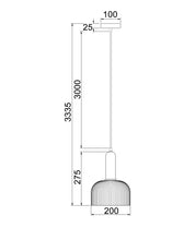 VINTAJ: Retro Interior Dome Shape Ribbed Glass Pendant Lights