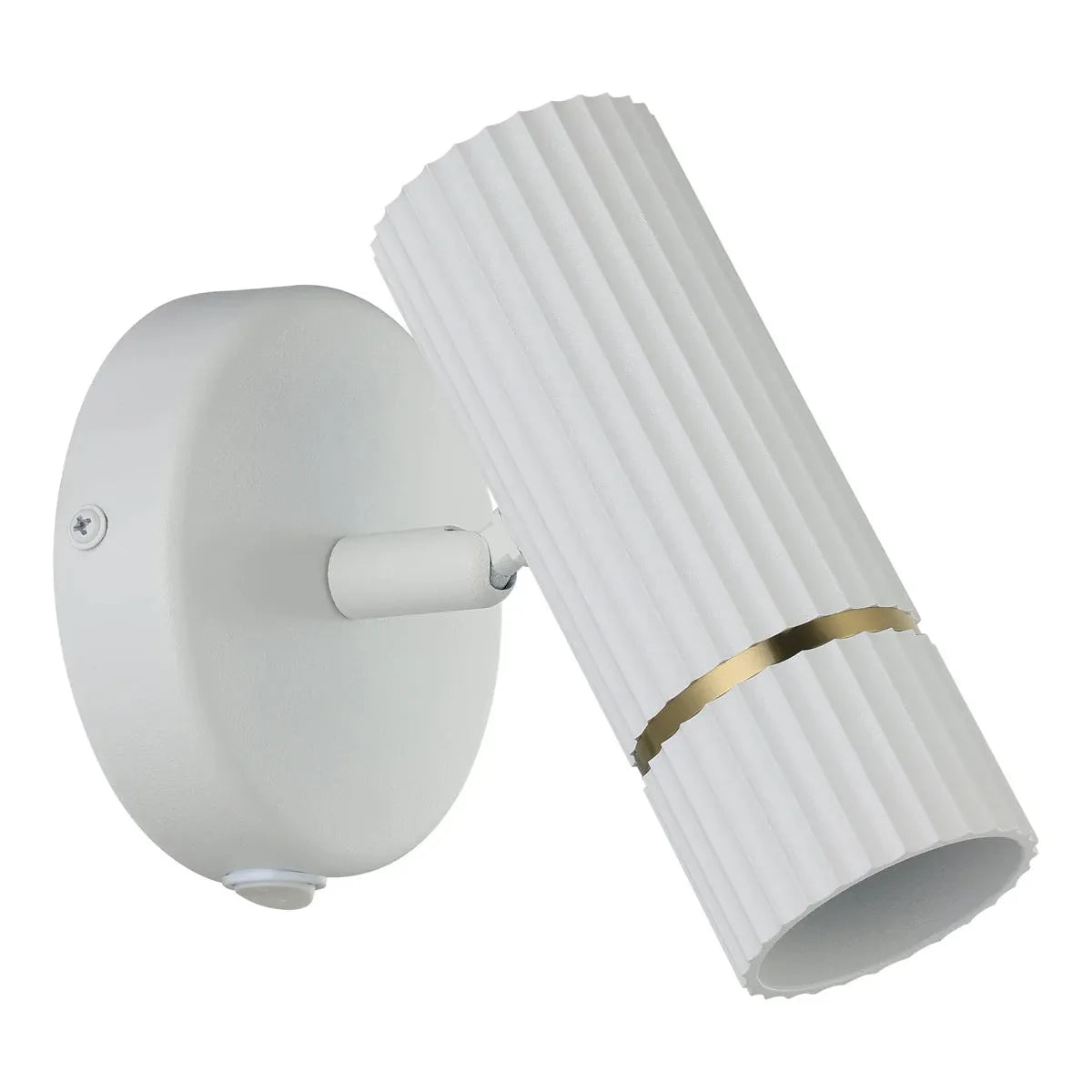 Caminia Wall Light White & Brass