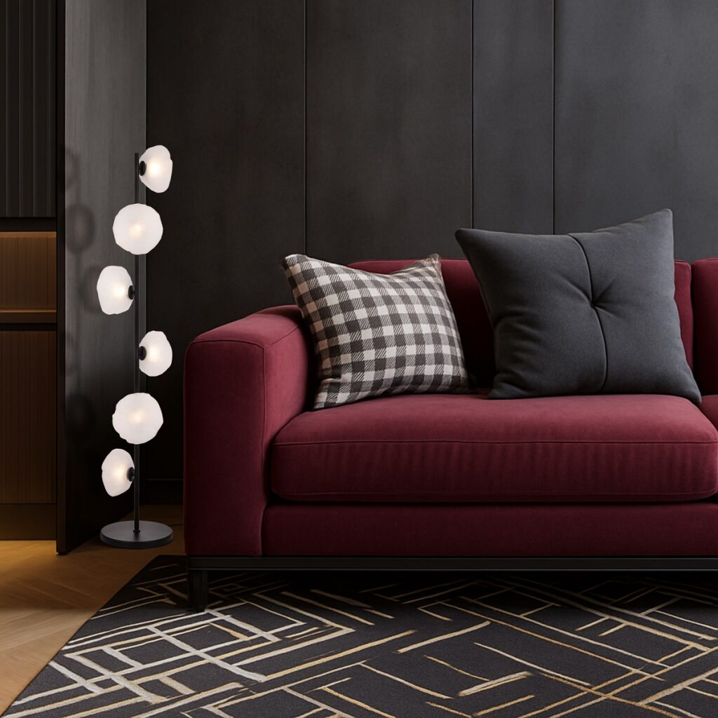 ZECCA 6 LIGHT FLOOR LAMP