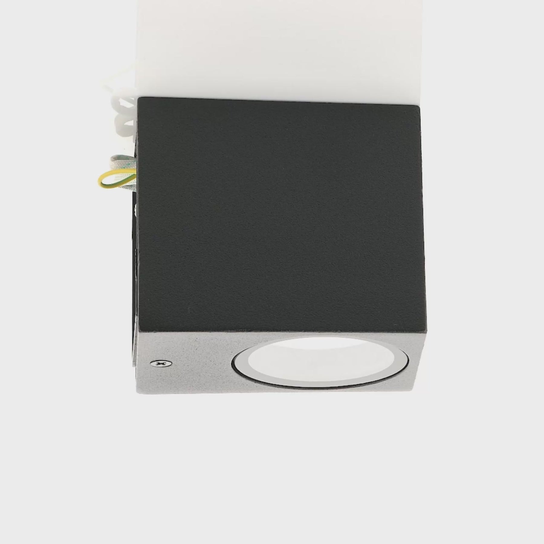 Havit Lighting Accord Black TRI Colour Fixed Down LED Wall Light