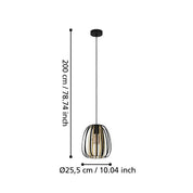 Encinitos Pendant Light BlacK / Gold