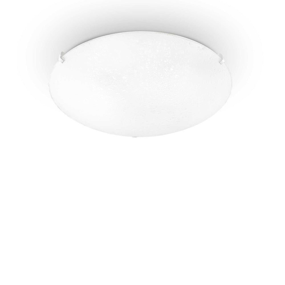 Lana Pl2 Flush Mount 2 Lights White Glass