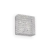 Square Admiral Pl4 Wall Sconce 4 Lights Chrome Crystal