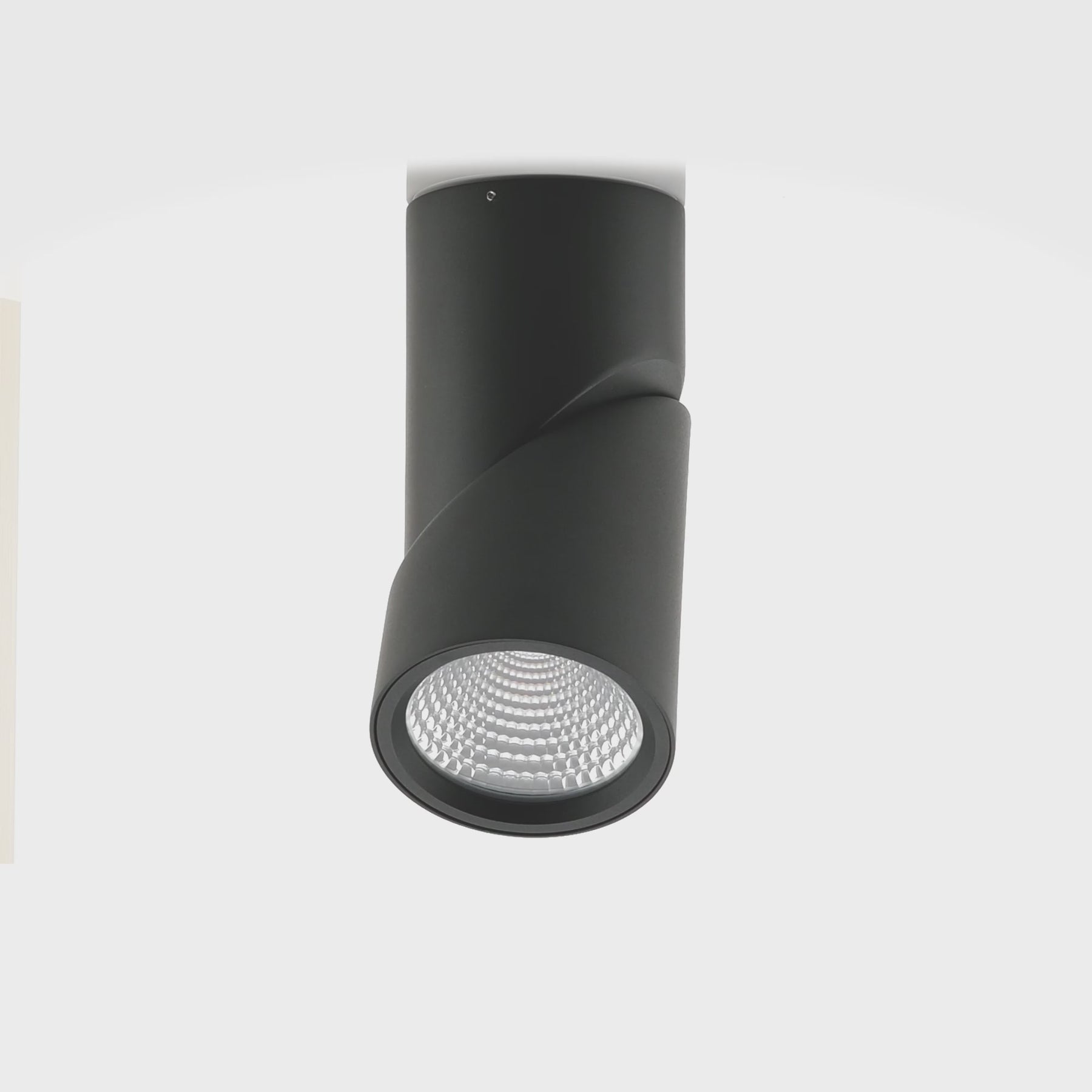 Havit Lighting Nella Black 24w Surface Mounted Rotatable LED Downlight