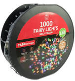 1000 Light Multicolour LED Fairy Lights With timer