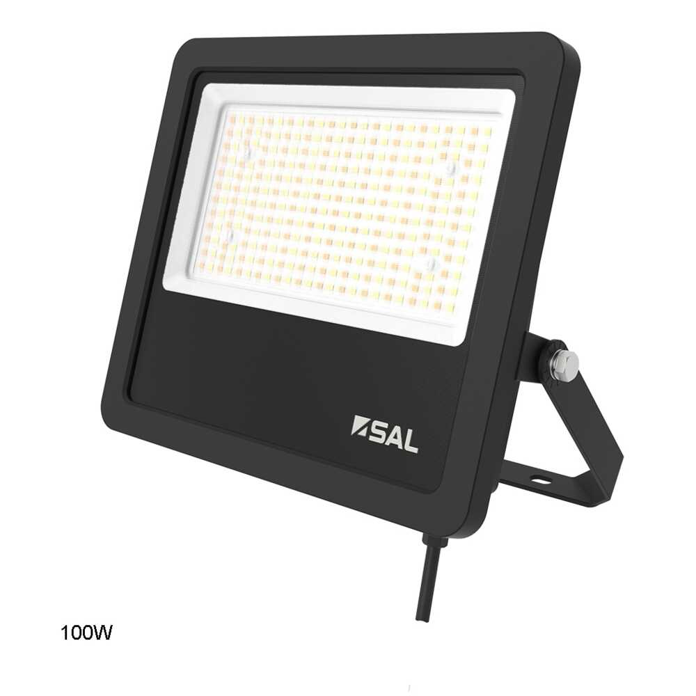 TRADESTAR Flood Light 100W Black Aluminium 3CCT