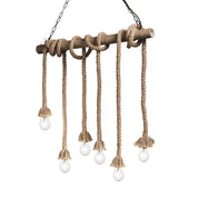 Canapa Sp6 Pendant 6 Lights Natural Hemp Rope