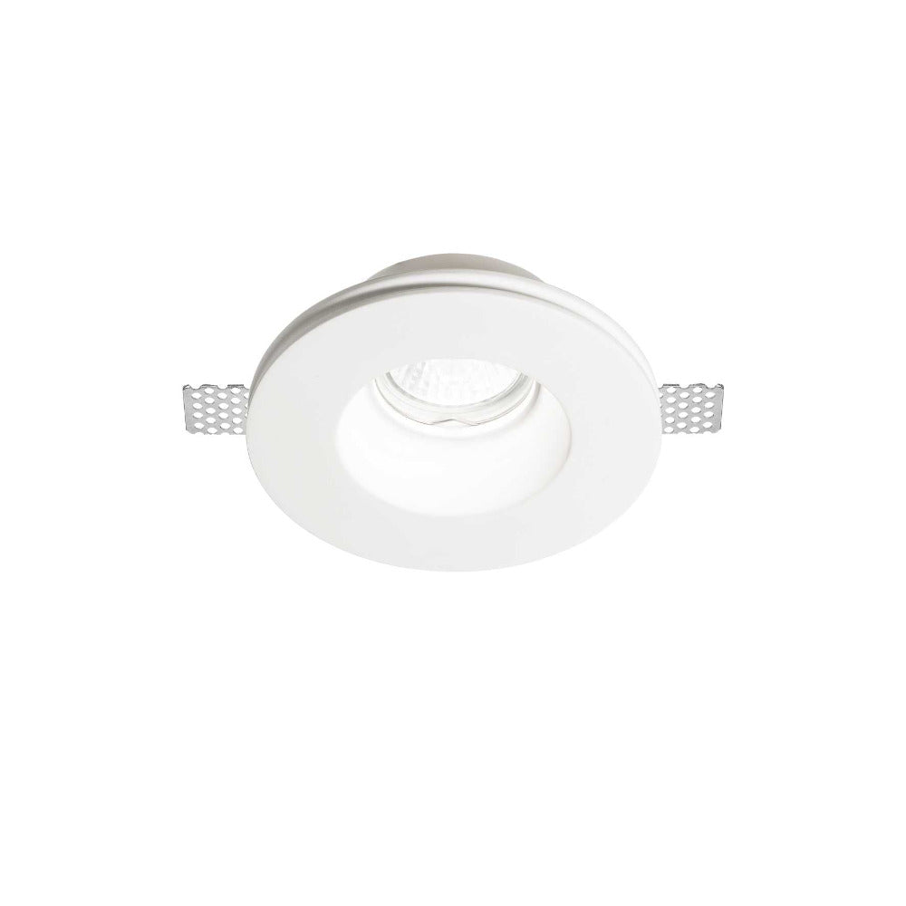 Samba Fi Round Recessed Downlight W128mm White