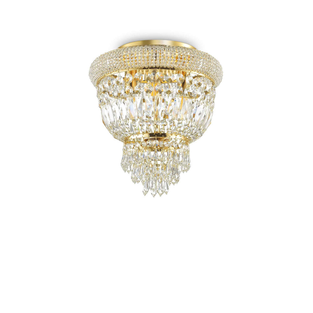 Dubai Pl3 Ceiling Crystal 3 Lights Metal / Crystals