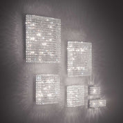 Square Admiral Pl6 Wall Sconce 6 Lights Chrome Crystal