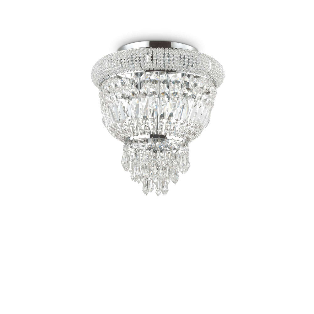 Dubai Pl3 Ceiling Crystal 3 Lights Metal / Crystals